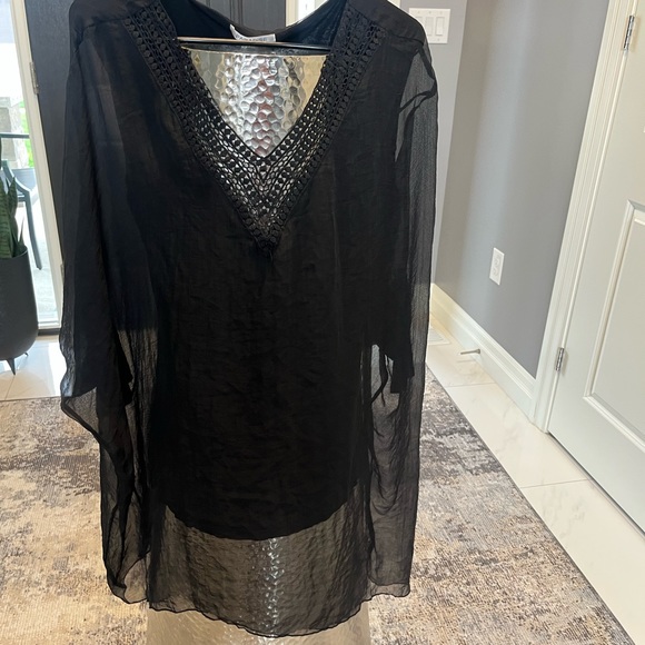 PARADISE SWIM best black pool dress classy sexy size small dressing rich - Picture 10 of 17